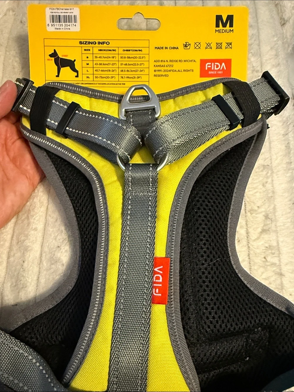 Yellow Dog Harness - Leadsafe Series (Medium)